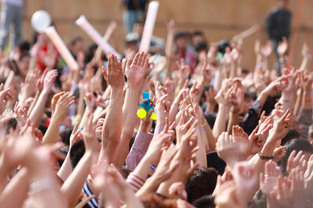 istock hands on the music festival 157482105