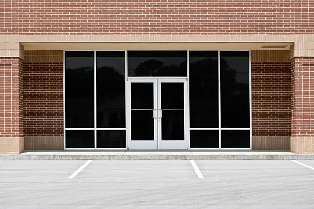 Photo of Empty Office or Storefront in Strip Mall