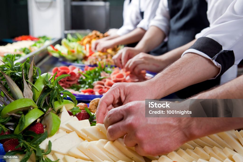 Zubereitung von Frühstück - Lizenzfrei Restaurant Stock-Foto