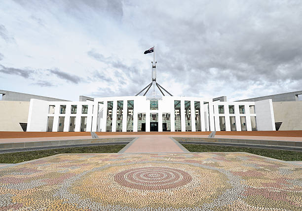 parlamento australiano - canberra australian culture government australia fotografías e imágenes de stock