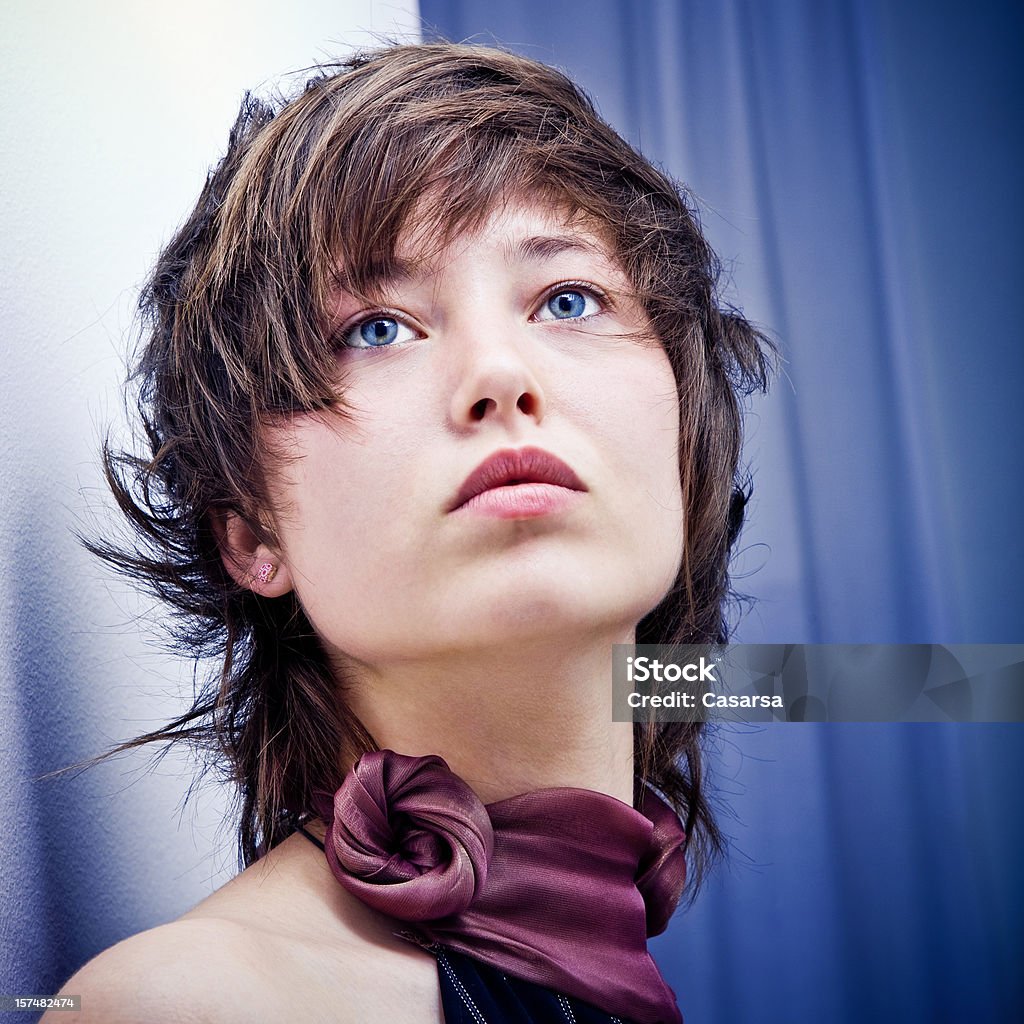 Hairstyle Teen portrait 16-17 Years Stock Photo