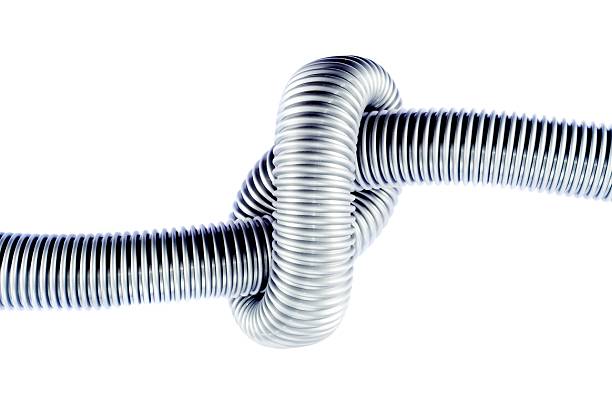 node in a flexible plastic tube