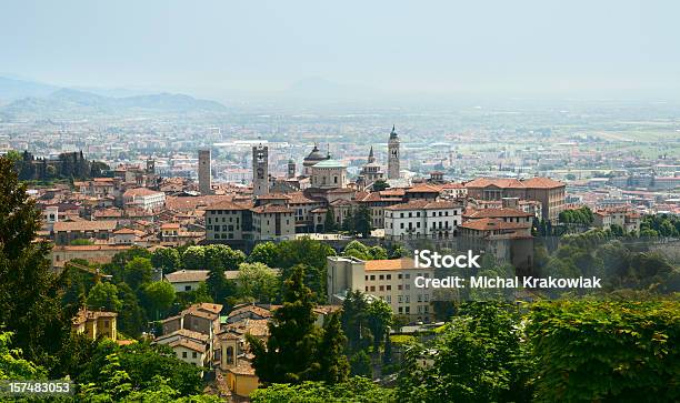 View On Bergamo Stock Photo - Download Image Now - Bergamo, Italy, Bell Tower - Tower