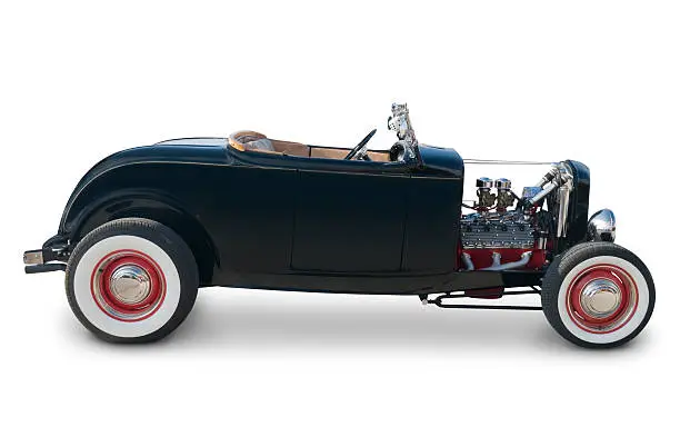 An original 1932 Ford Roadster. Clipping Path on vehicle. 