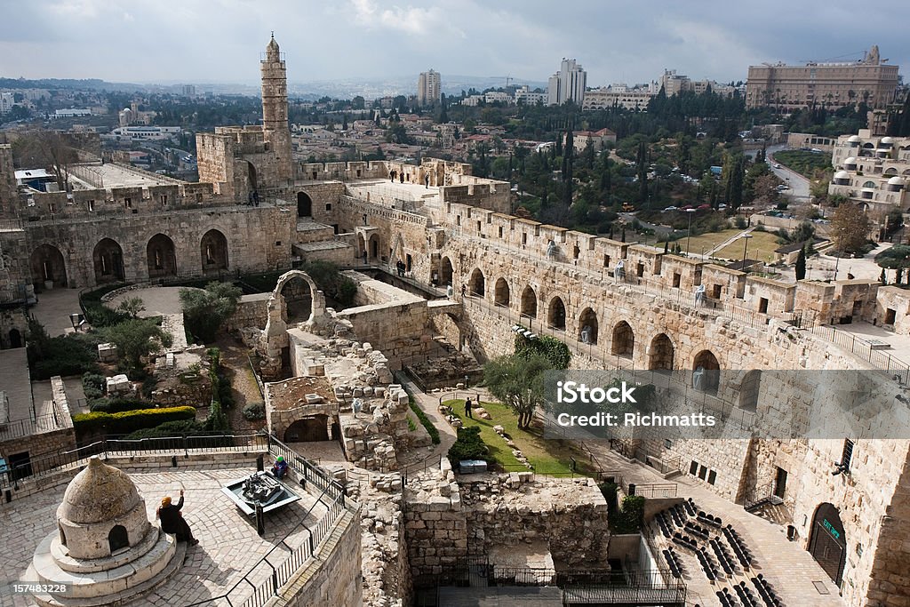 David Tower, vecchia di Gerusalemme - Foto stock royalty-free di Gerusalemme