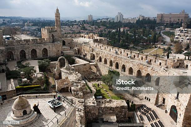 David Tower Vecchia Di Gerusalemme - Fotografie stock e altre immagini di Gerusalemme - Gerusalemme, Centro storico, Israele