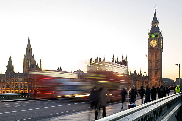 istock London bus and Big Ben with movement blur 157483770