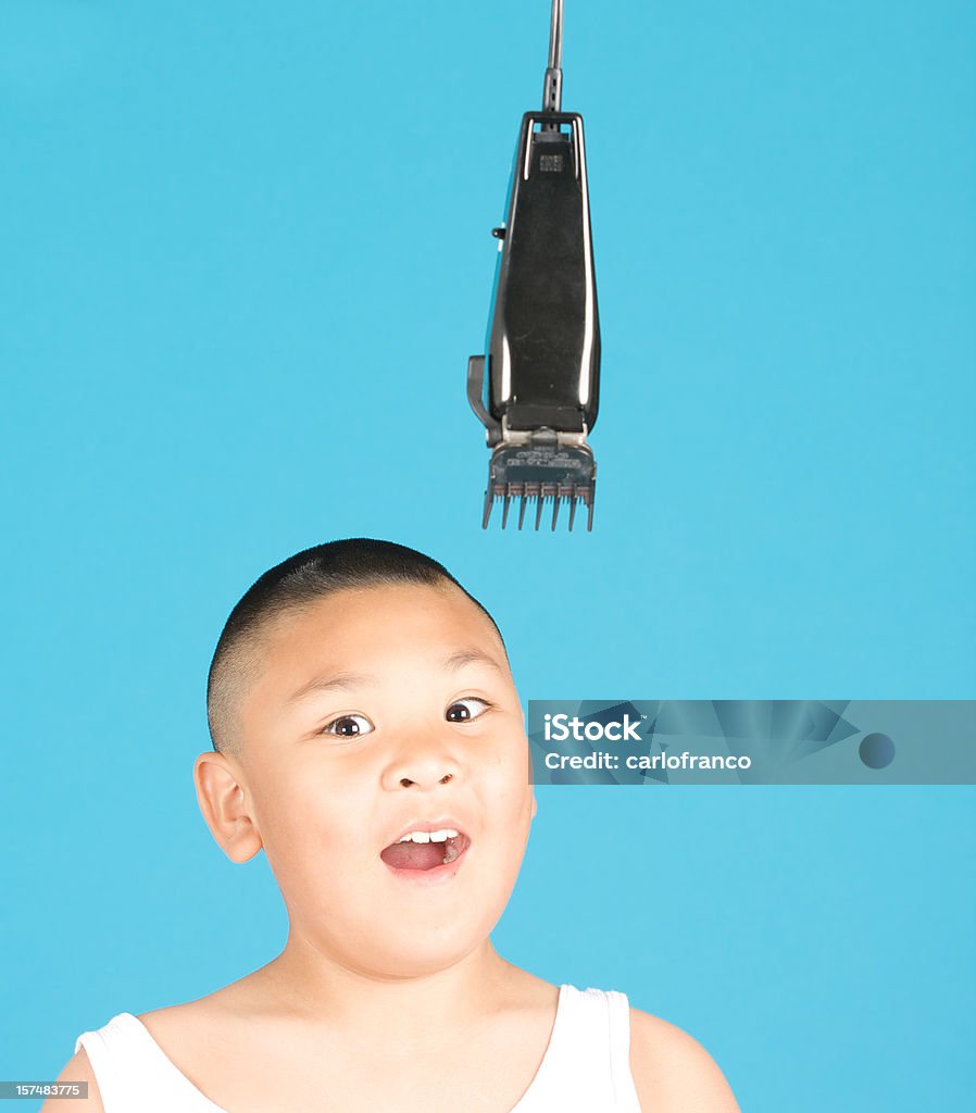 Miedo de un corte de cabello - Foto de stock de Actividad libre de derechos