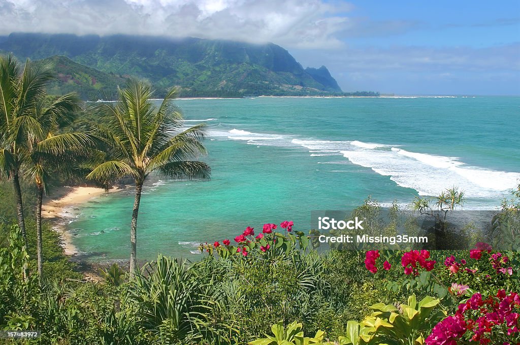 Wunderschöne Bay auf Hawaii - Lizenzfrei Insel Kauai Stock-Foto