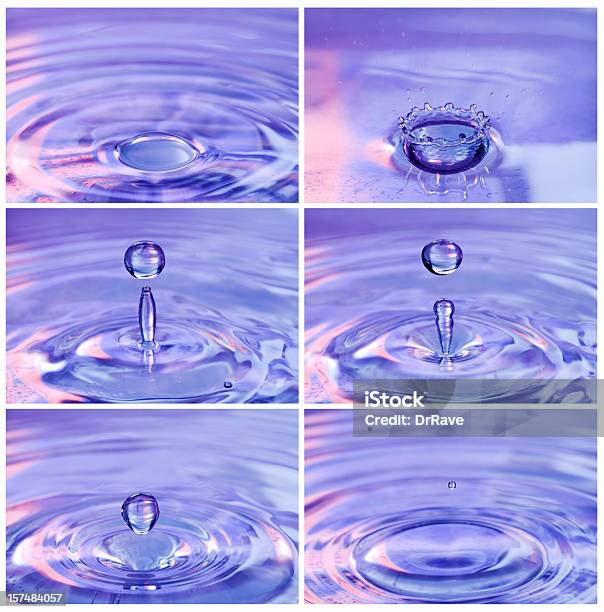 Real De Agua Gota Serie Xxxl Foto de stock y más banco de imágenes de Imagen múltiple - Imagen múltiple, Gota - Líquido, Rizado - Descripción física