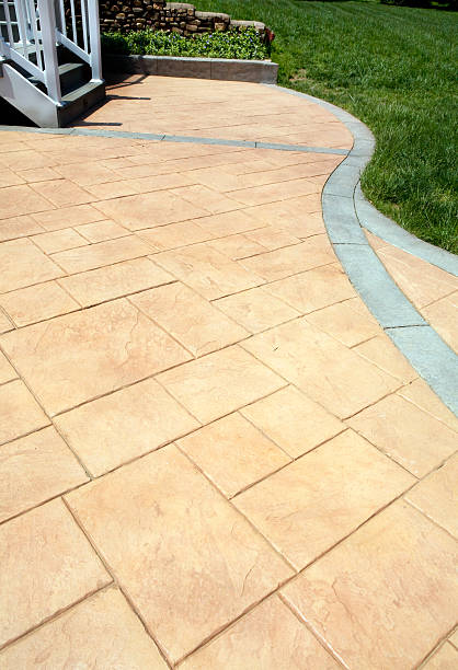 istock Stamped Concrete Patio 157484256