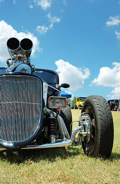 istock Supercharged Hot Rod on Display at Car Show 157484284