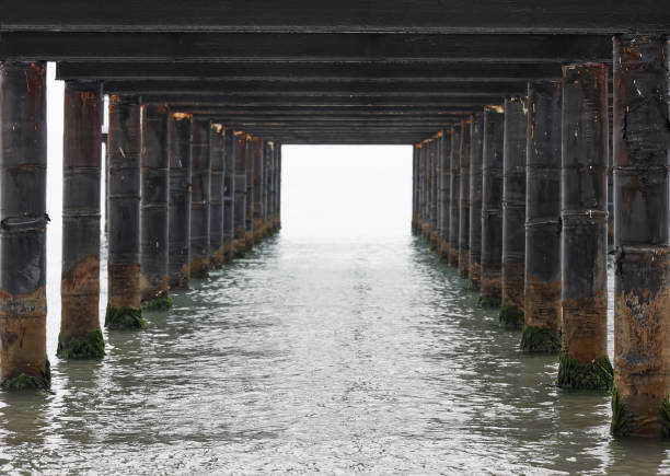 istock wooden stilts, conceptual 157484464