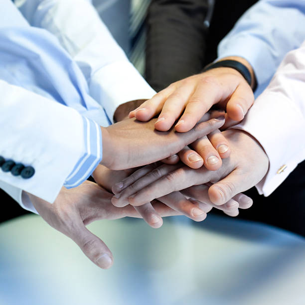 istock Business Team Spirit Hands Together 157484624