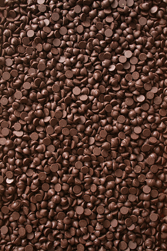 Top view of choco chips