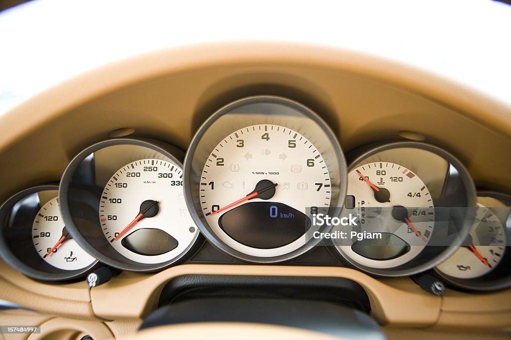 Painel de um carro desportivo - Royalty-free Carro Foto de stock