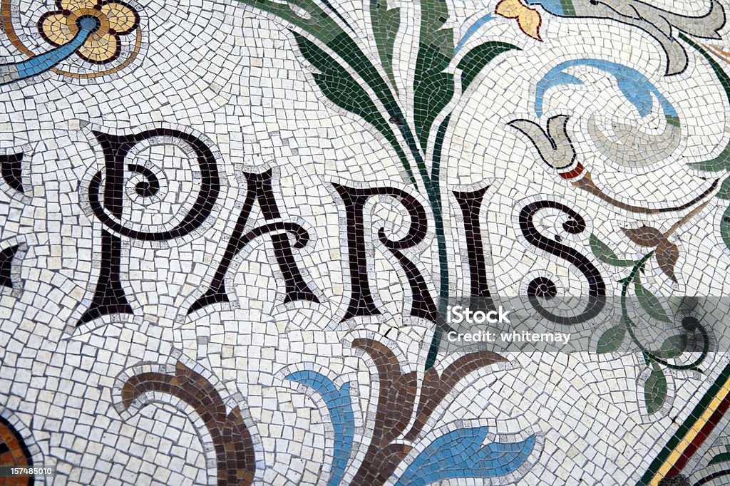 Paris'piso de mosaico - Foto de stock de París libre de derechos