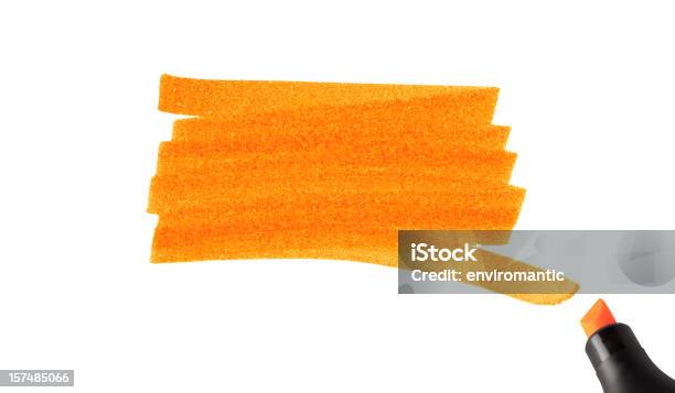 Floreados De Un Bolígrafo Marcador Foto de stock y más banco de imágenes de Marcador - Rotulador - Marcador - Rotulador, Naranja - Color, Rotulador