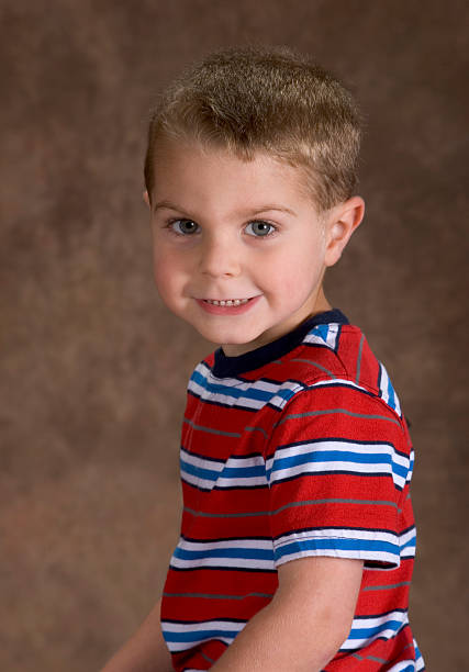 istock Preschool Boy Sitting For His School Picture, Shoulder Pose 157485322