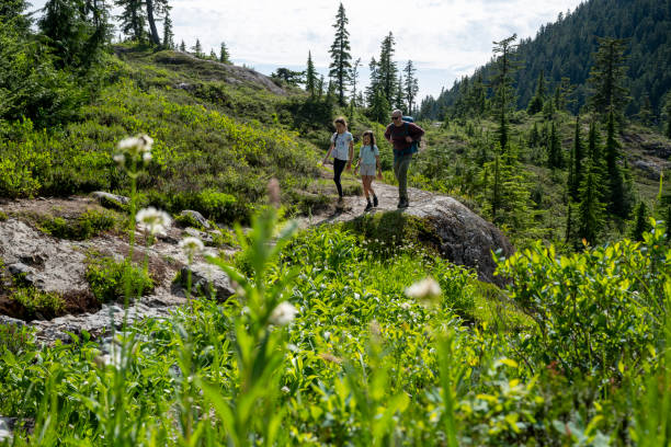 istock Father and daughters bonding in nature 1574853504