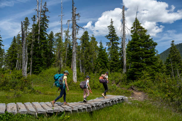 istock Mother and daughters bonding in nature 1574855160