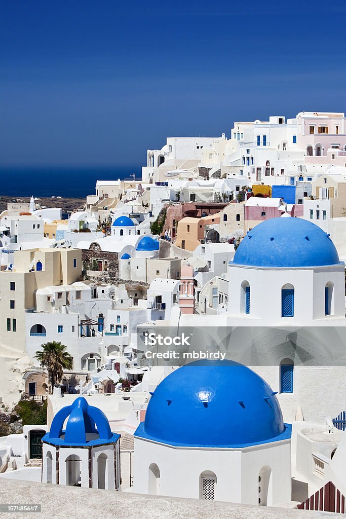 Santorini znane kościoły - Zbiór zdjęć royalty-free (Architektura)