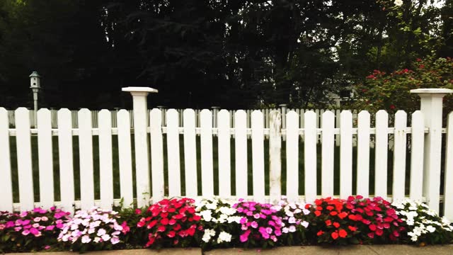 Flowered Picket Fence Drive By