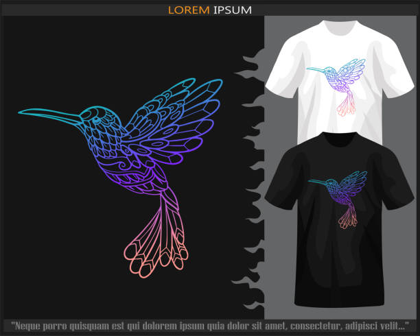 Colorful Rainbow Hummingbird Spring Garden Bird Summer Shirt Colorful Rainbow Hummingbird Spring Garden Bird Summer Shirt