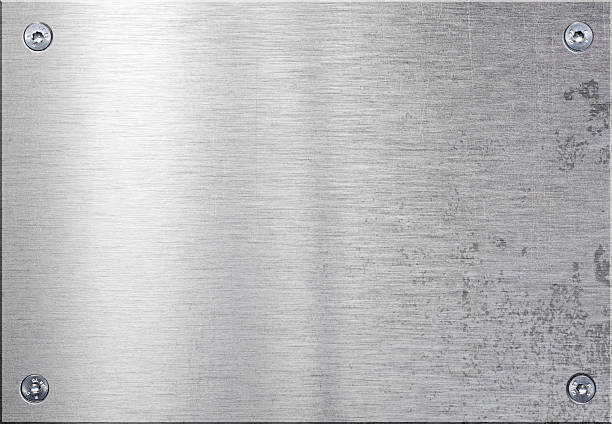 istock Metal plate with four bolts 157491181