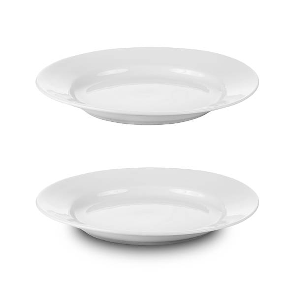 istock round plate isolated on white with clipping path includ 157495074
