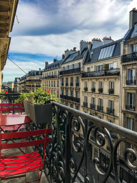 istock Parisian Street and Small Balcony 1574974973