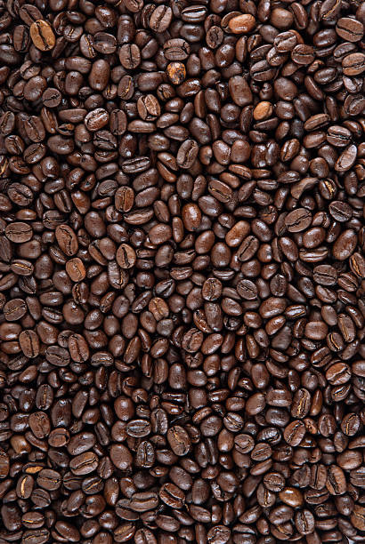 coffee beans background texture stock photo