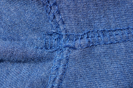 Jeans denim pocket texture close-up
