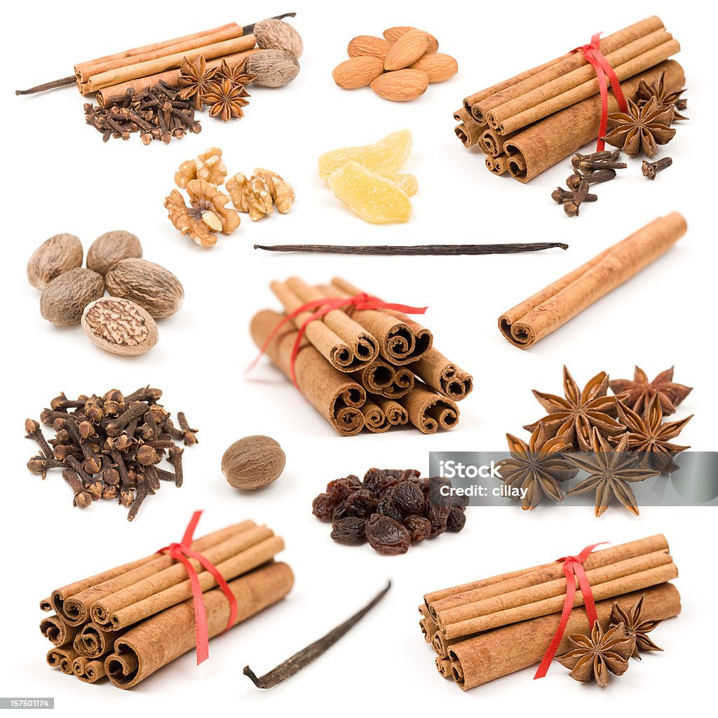 Christmas Spice Collection  Cinnamon Stock Photo