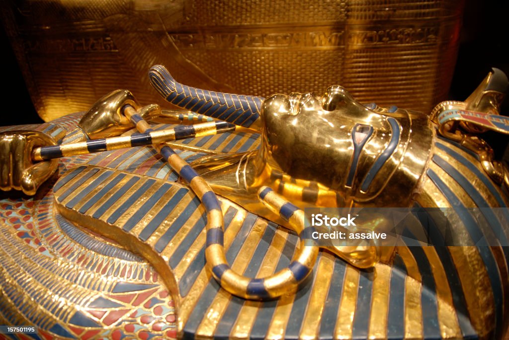 Masque de Toutankhamon, un pharaon égyptien - Photo de Masque mortuaire de Toutankhamon libre de droits