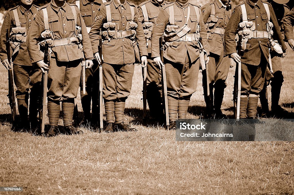 Troops.  World War I Stock Photo