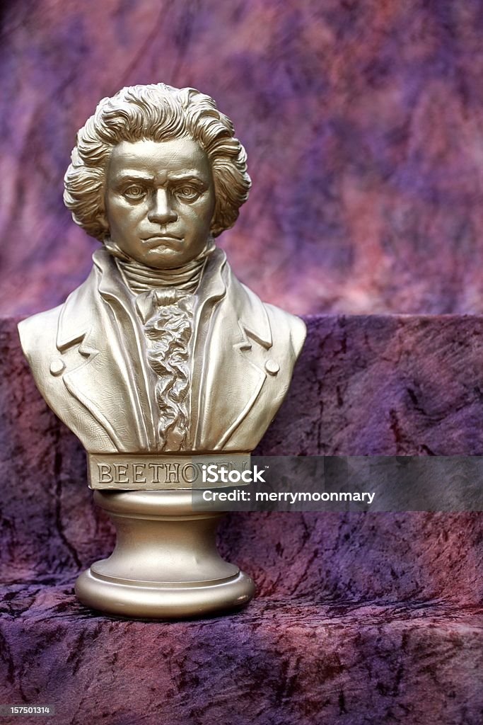 Beethoven Bust XXXL File A photo of a sculpture of Ludwig Van Beethoven.  This photo is of a statue of Ludwig Van Beethoven.  The original statue is Photographed by permission of Alfred Publishing Co. Inc. Copyright 1968 Belwin Inc. for Stock Photography Purposes.   Ludwig van Beethoven Stock Photo