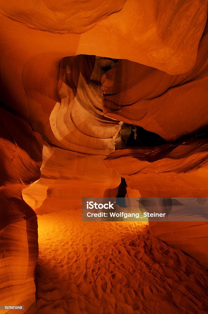 Rocks at night inside the famous Antelope Canyon  Antelope Canyon Stock Photo