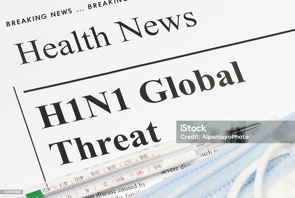 Influenza H1N1 minacce globali, problema di salute-III - Foto stock royalty-free di Apparecchiatura medica