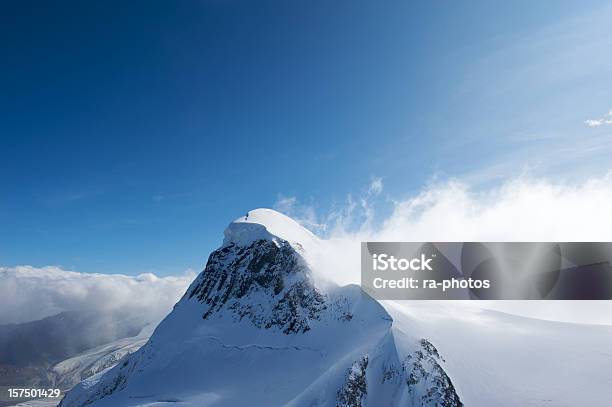 Breithorn Mountain Switzerland Stock Photo - Download Image Now - Wind, Mountain, Snow