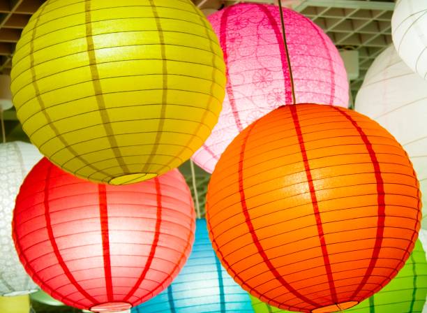 istock colorful lighting paperlamps 157501747