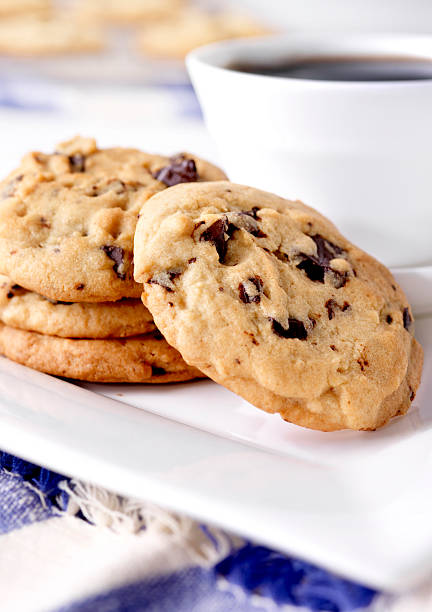 istock Chocolate Chip Cookies with Cup of Coffee 157501799