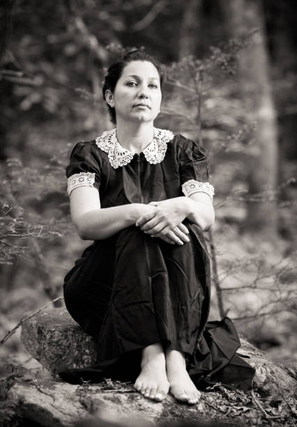 istock young woman wearing old clothes 157501872