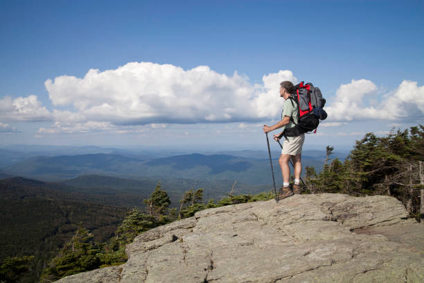 istock Hiker on the Mountain Top 157502037