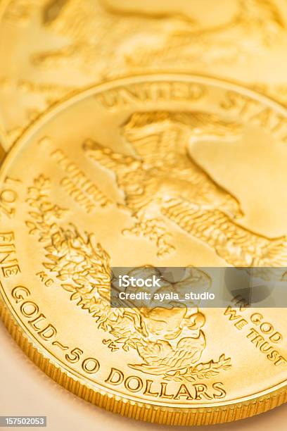 골드 동전 50에 대한 스톡 사진 및 기타 이미지 - 50, 금-금속, 금색