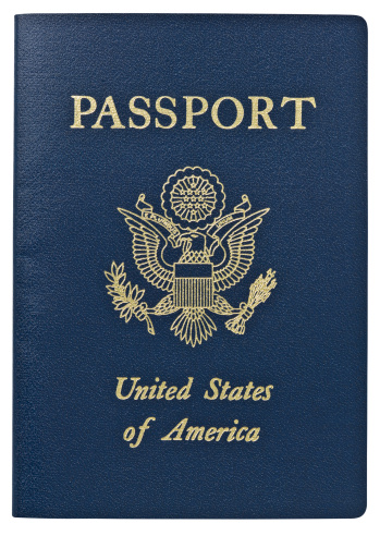 Pasaporte-EE. UU. Clipping Path (Borde de corte). photo
