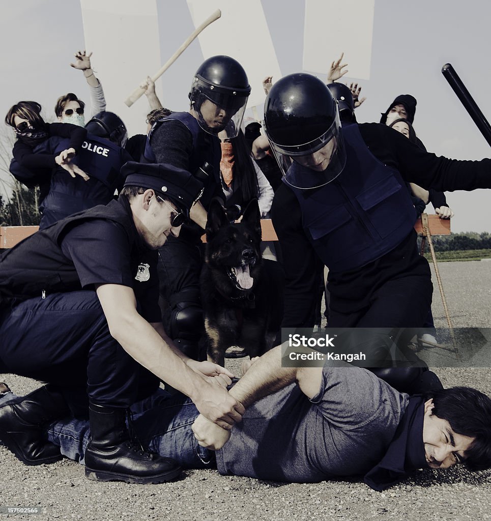 Протест - Стоковые фото Полиция роялти-фри