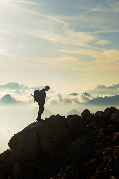 istock Alpinist on the mountain 157502708