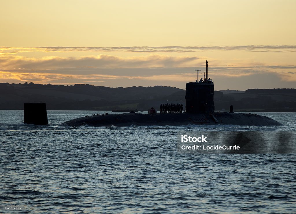 Submarine submarine at dusk Submarine Stock Photo