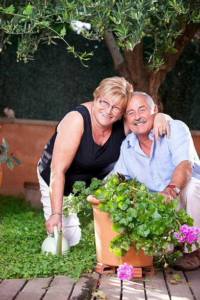 istock Happy in the garden 157502910